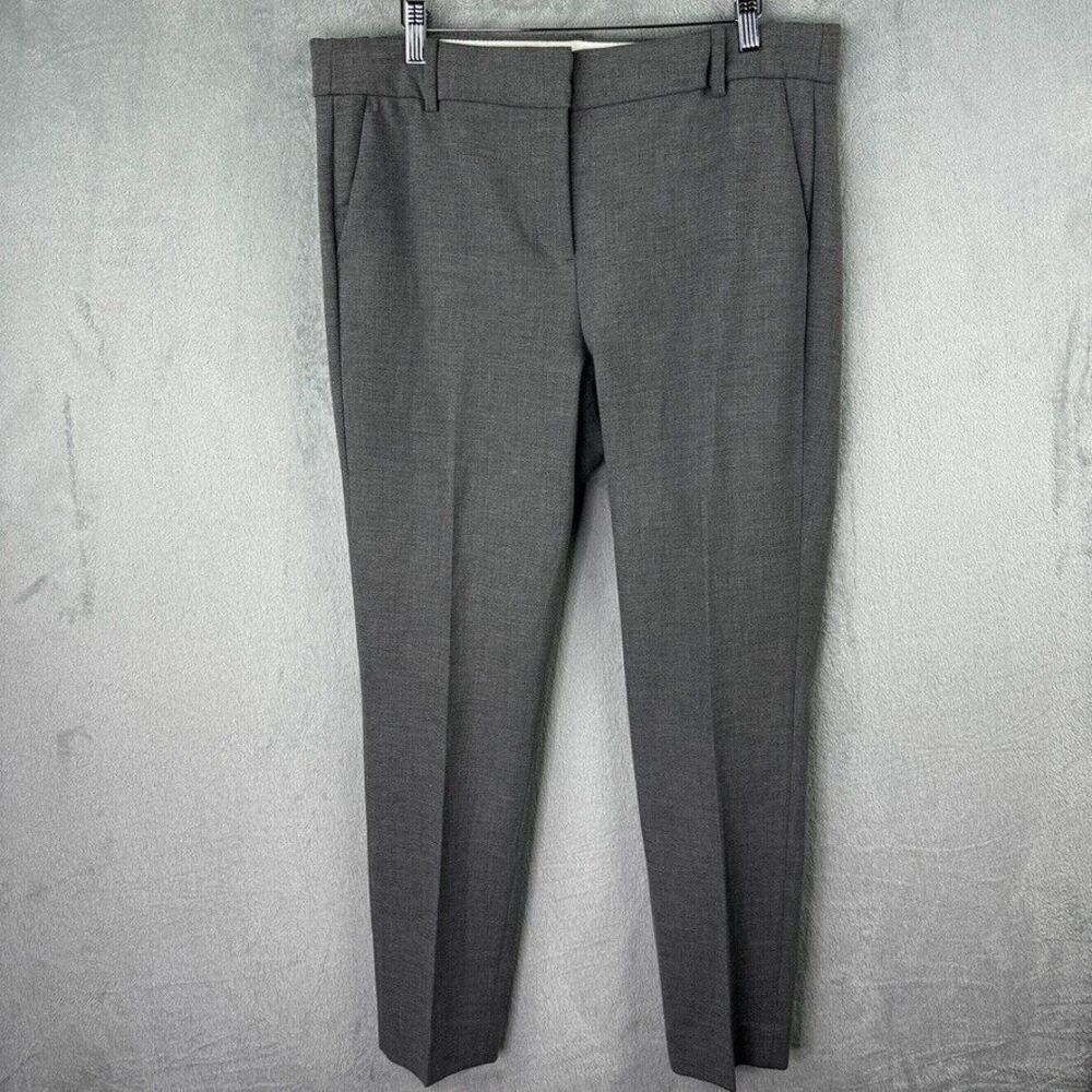 J Crew Cameron Pants 12 Tall Gray Stretch Trousers (35x27)